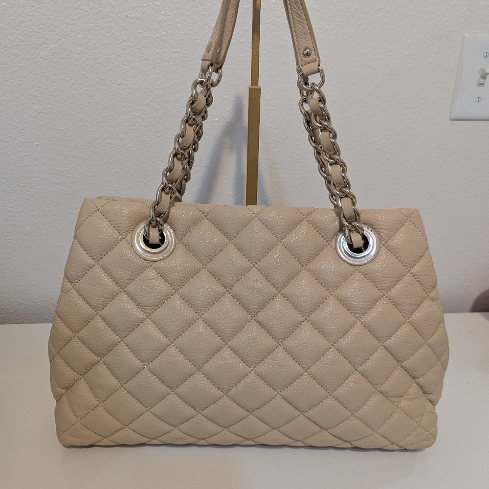 Kate Spade Quilted Tan Shoulder Bag Like New - Picture 10 of 12